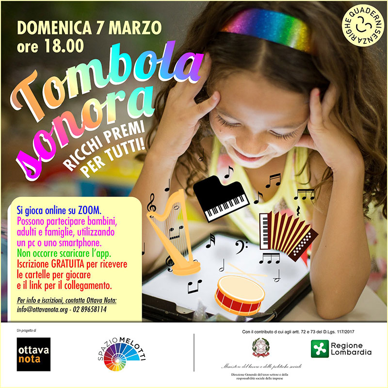 Tombola sonora – Carta e colori